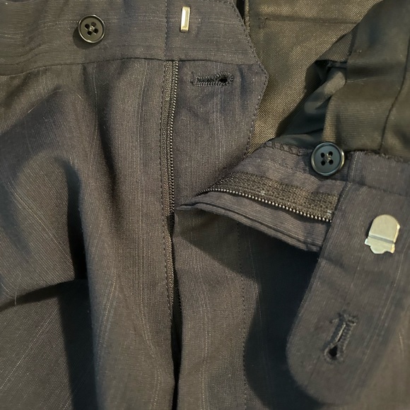 Givers & Hawkes No 1 Savile Row Navy Blue Pinstriped Wool 2pc Suit Sz 44L - Picture 15 of 16